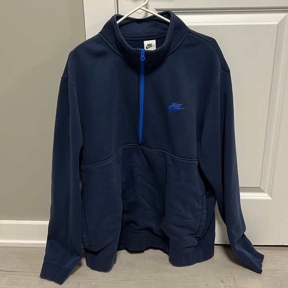 Nike Other - Nike Sportswear Half Zip Sweatshirt in Navy Blue